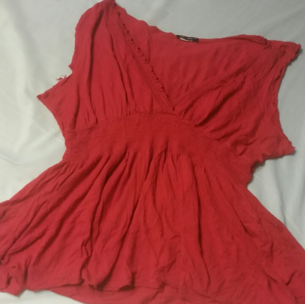 Cute Red Sleeveless Top